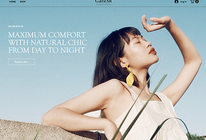 GaluSh Wix Studio website example